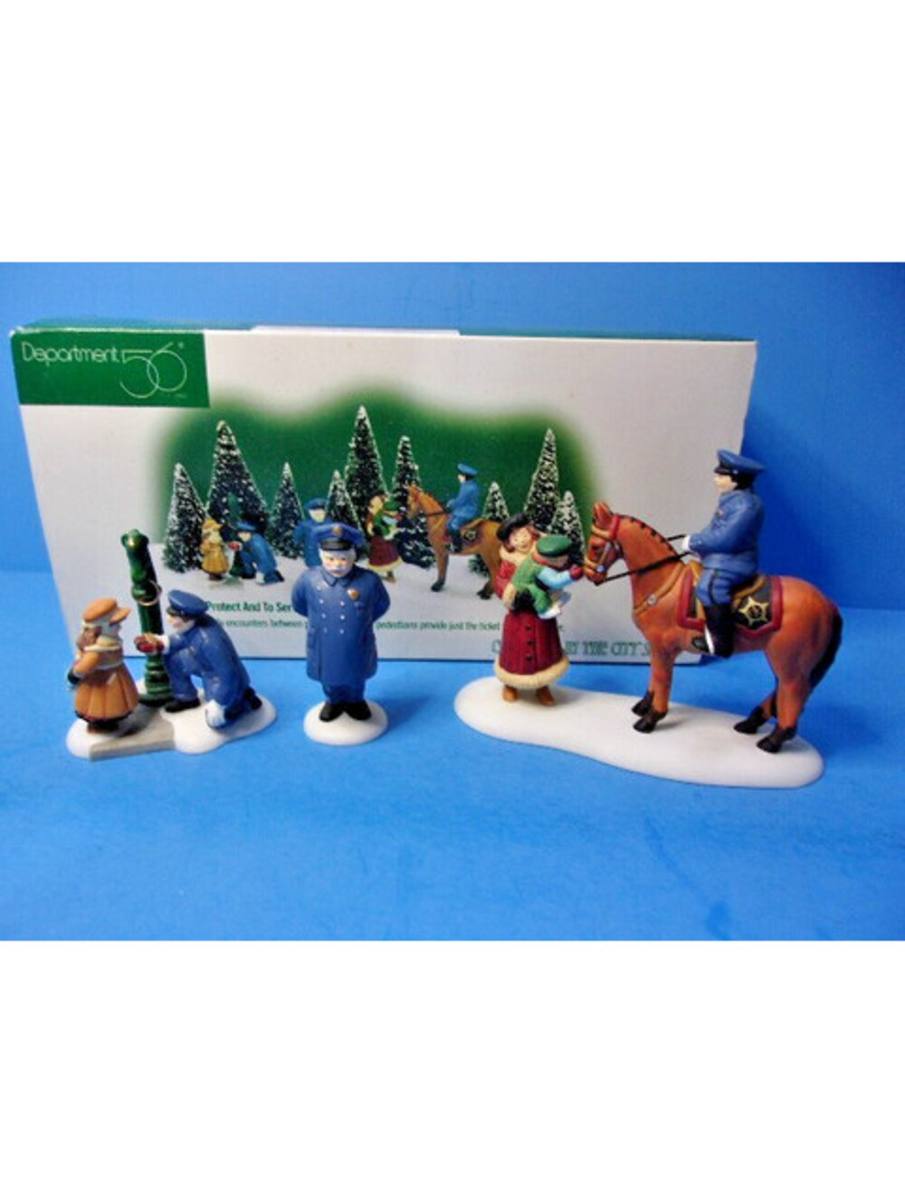 Department 56 To Protect And To Serve Holiday Figurine Set